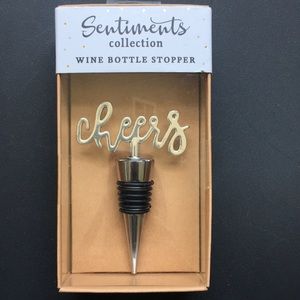 Cheers wine bottle stopper